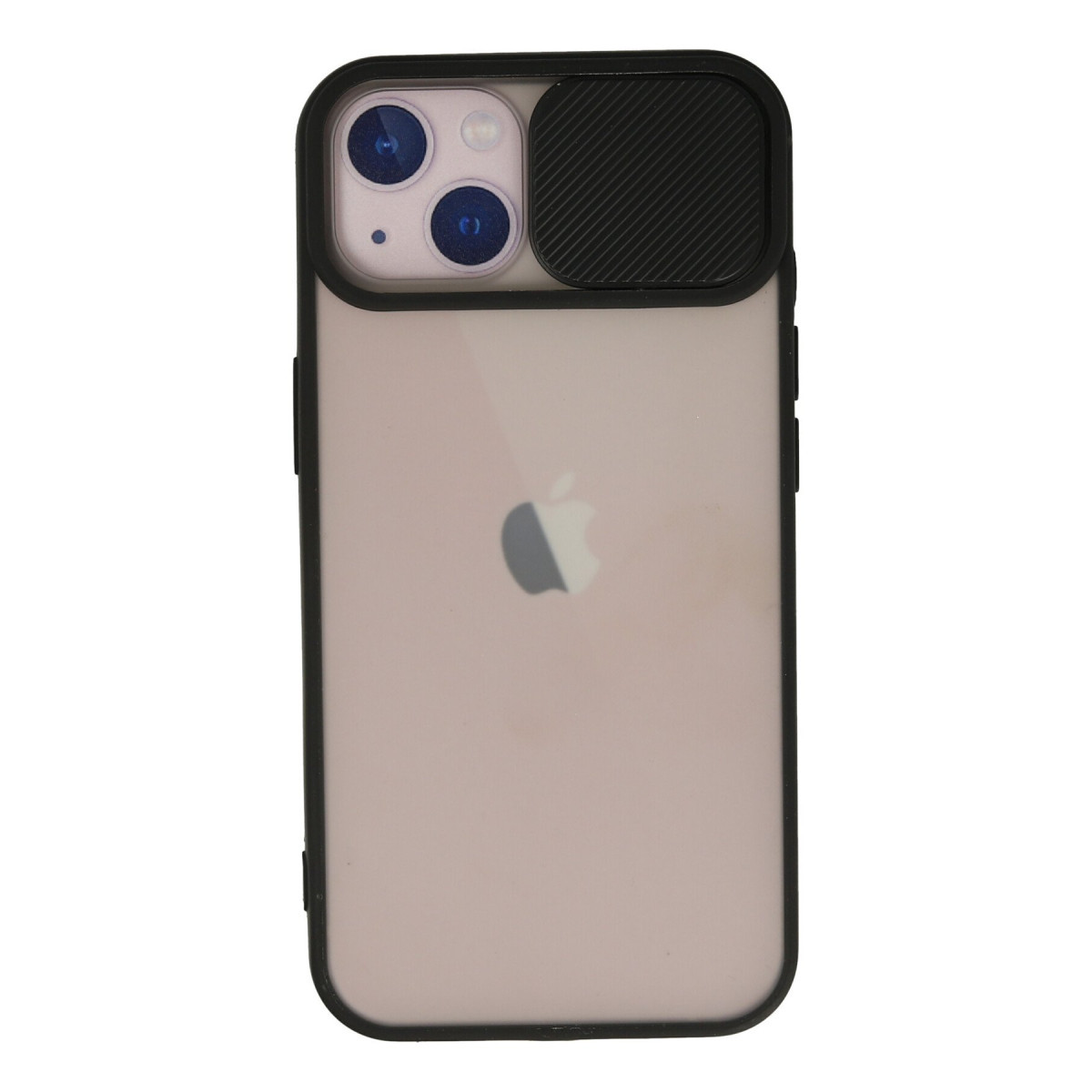 Newface Apple iPhone 13 Kılıf Palm Buzlu Kamera Sürgülü Silikon - Siyah — görsel 7