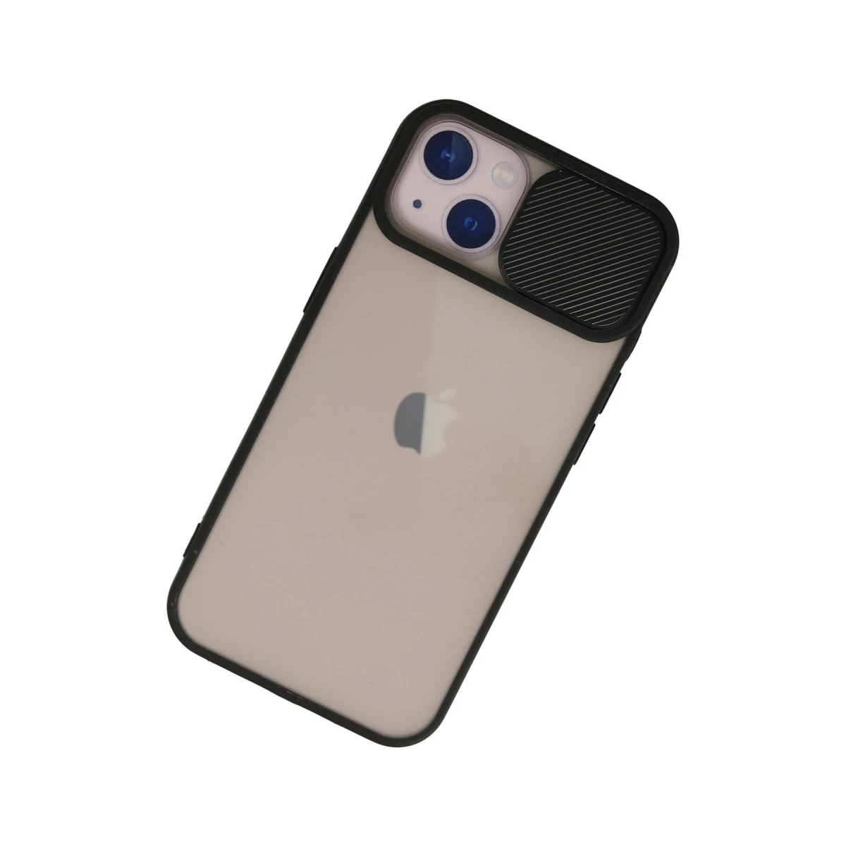 Newface Apple iPhone 13 Kılıf Palm Buzlu Kamera Sürgülü Silikon - Siyah — görsel 6