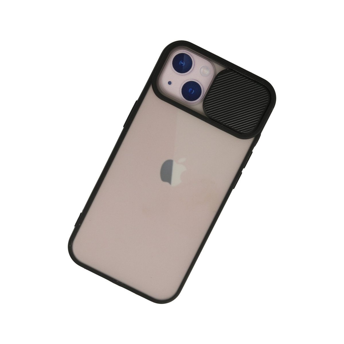 Newface Apple iPhone 13 Kılıf Palm Buzlu Kamera Sürgülü Silikon - Siyah — görsel 9