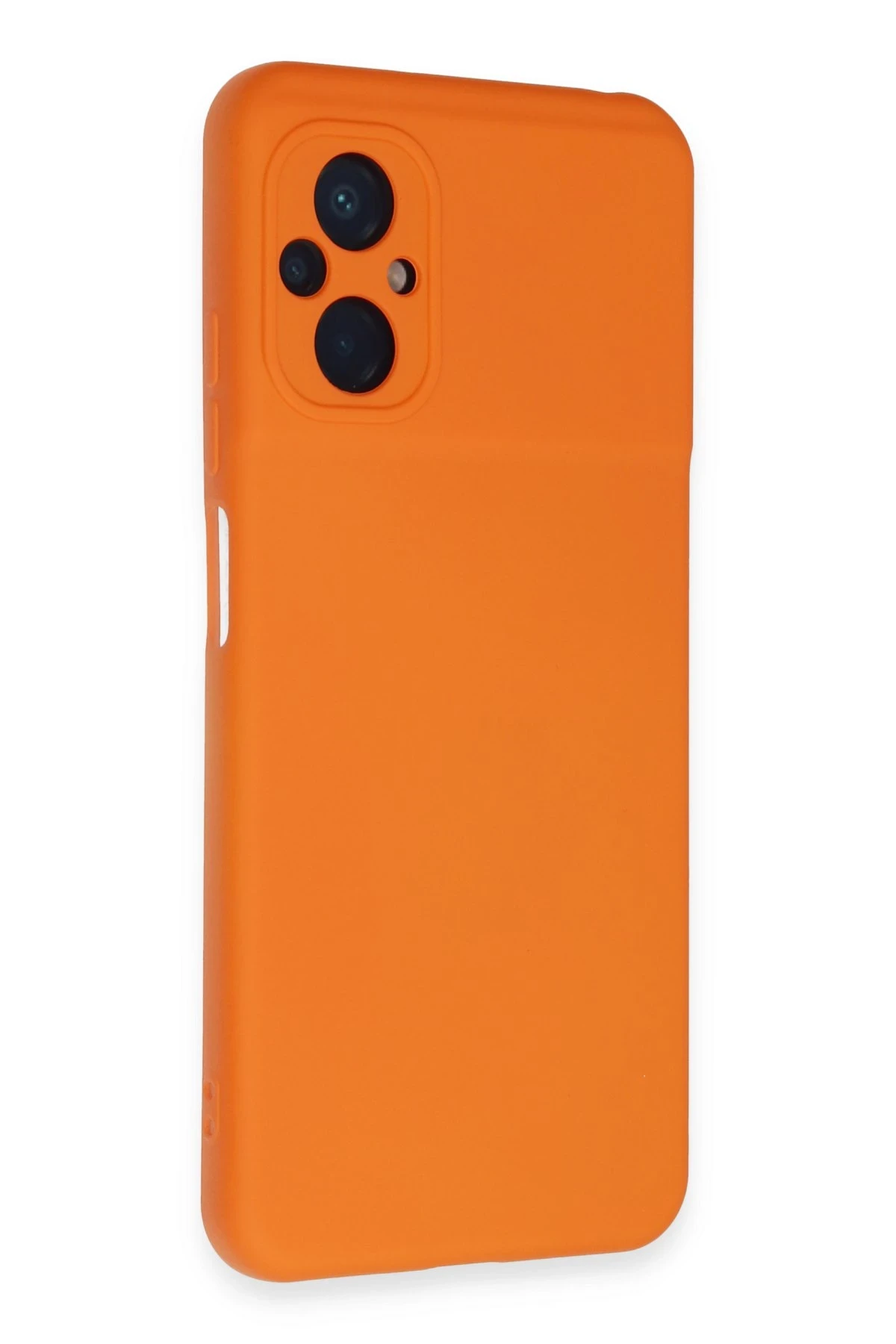 Newface Xiaomi Poco M5 Kılıf Nano içi Kadife Silikon - Turuncu