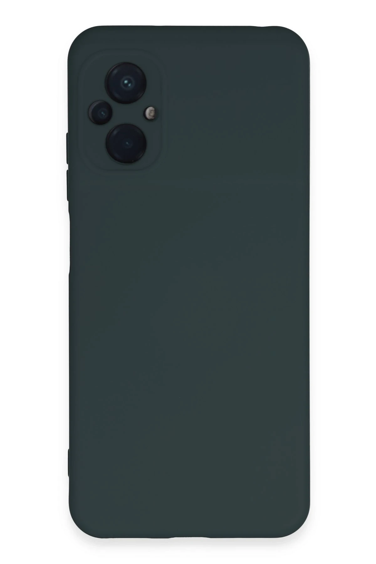 Newface Xiaomi Poco M5 Kılıf Nano içi Kadife Silikon - Koyu Yeşil