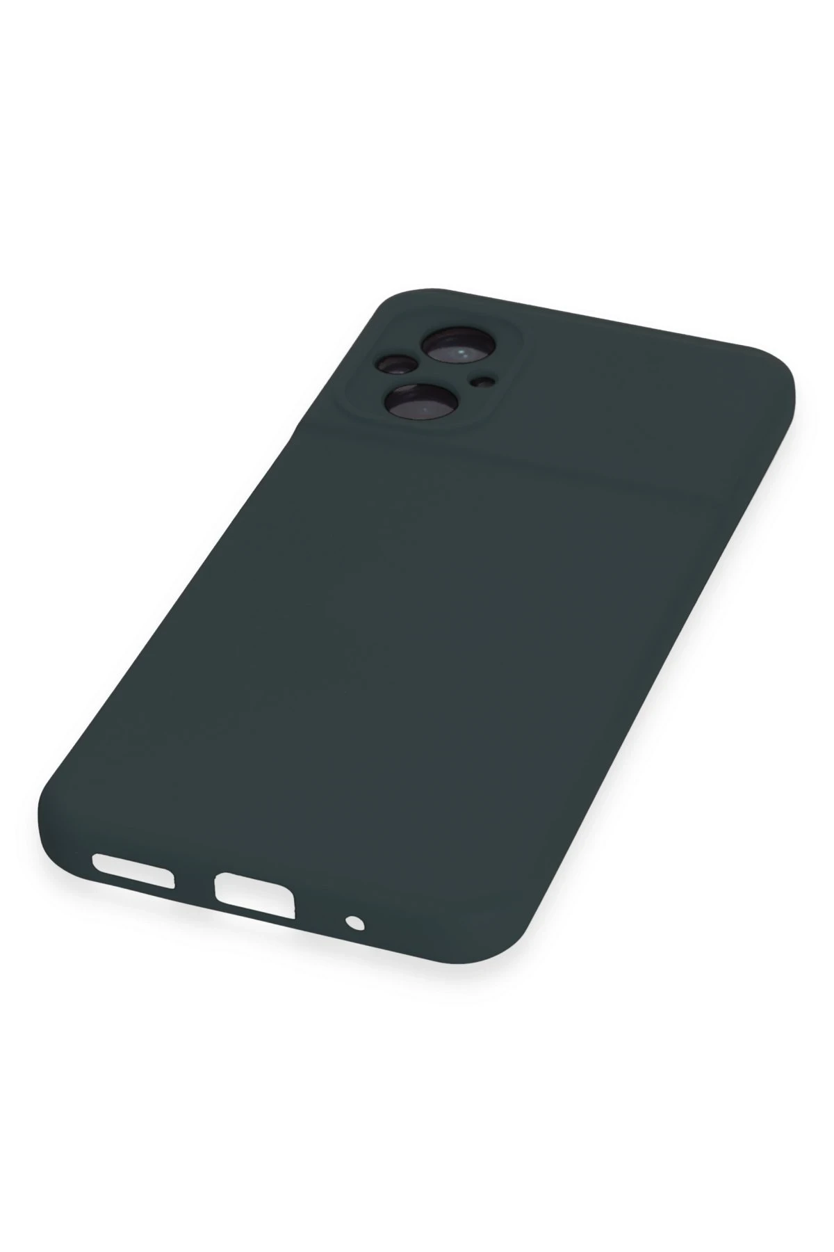 Newface Xiaomi Poco M5 Kılıf Nano içi Kadife Silikon - Koyu Yeşil