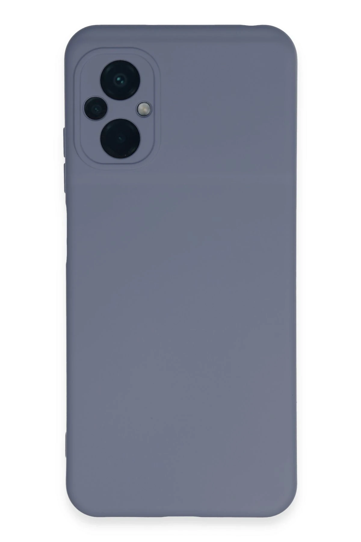 Newface Xiaomi Poco M5 Kılıf Nano içi Kadife Silikon - Gri