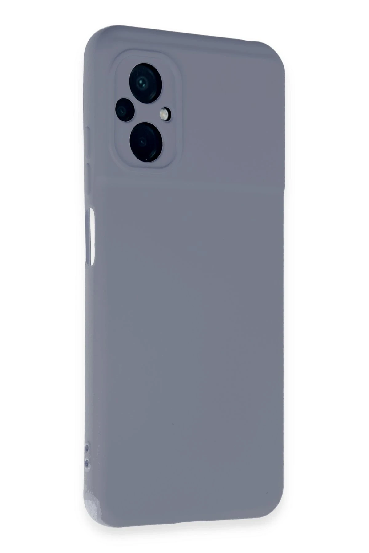 Newface Xiaomi Poco M5 Kılıf Nano içi Kadife Silikon - Gri