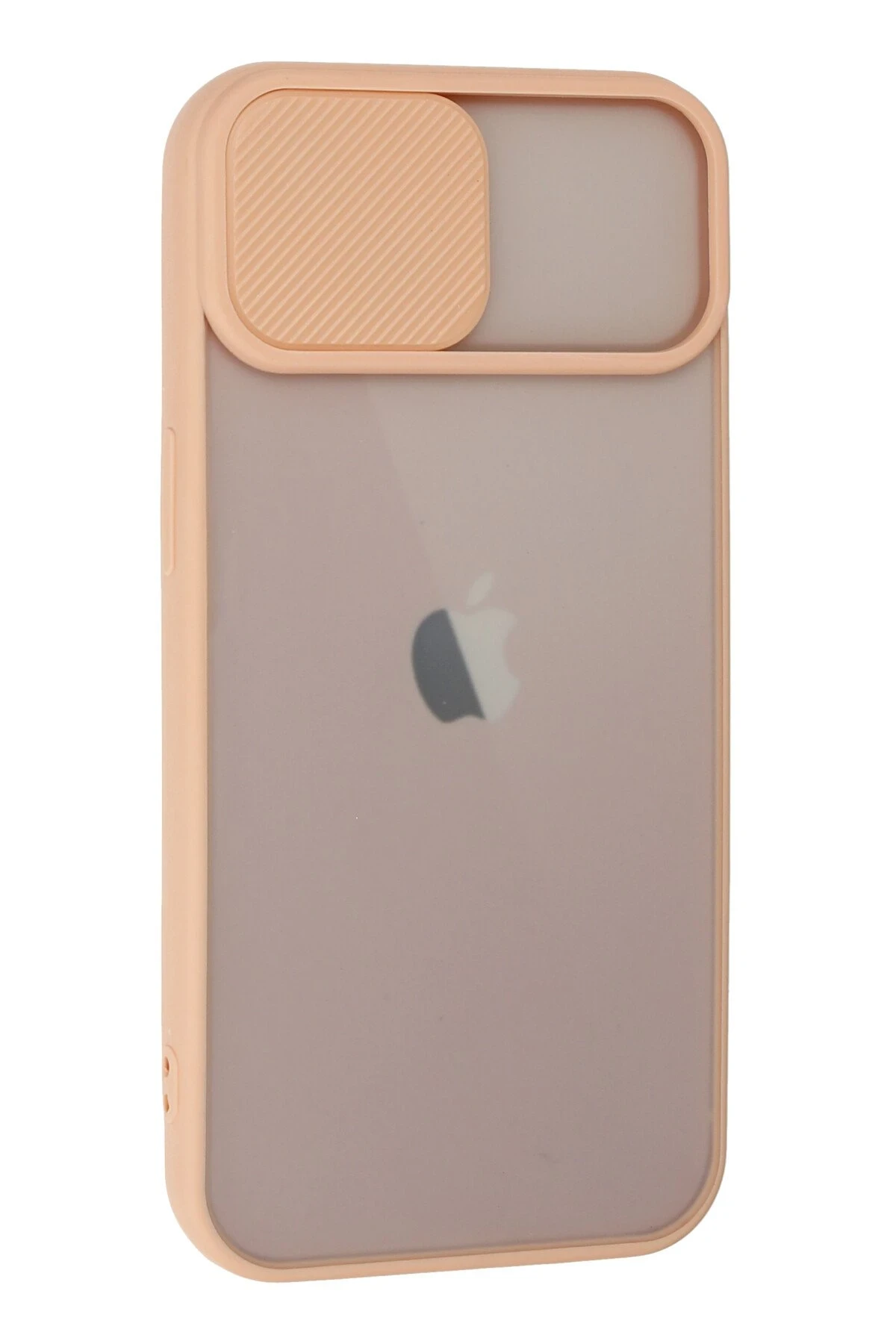 Newface iPhone 13 Kılıf Palm Buzlu Kamera Sürgülü Silikon - Pembe
