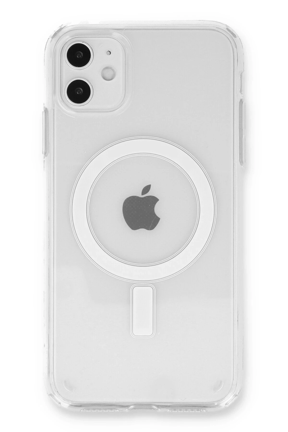 Newface Apple iPhone 11 Kılıf Pc Real Magsafe Kapak - Şeffaf