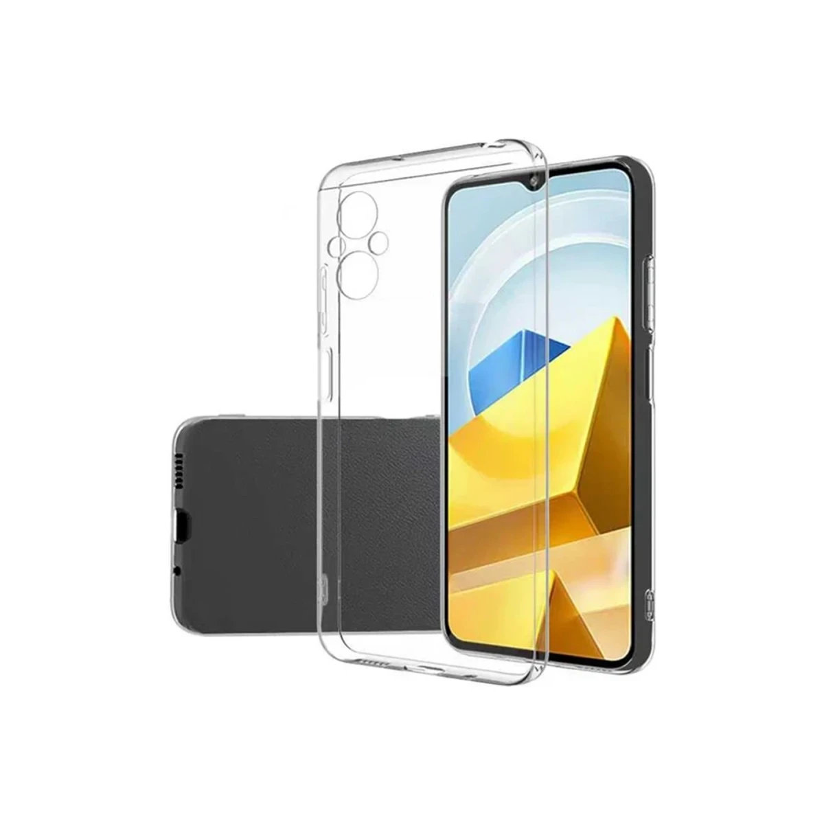 Newface Xiaomi Poco M5 Kılıf Lüx Şeffaf Silikon — görsel 4
