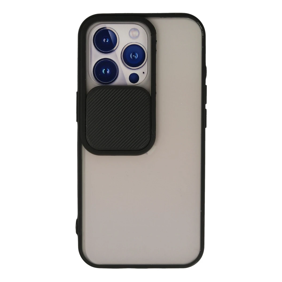 Newface Apple iPhone 13 Pro Kılıf Palm Buzlu Kamera Sürgülü Silikon - Siyah — görsel 4