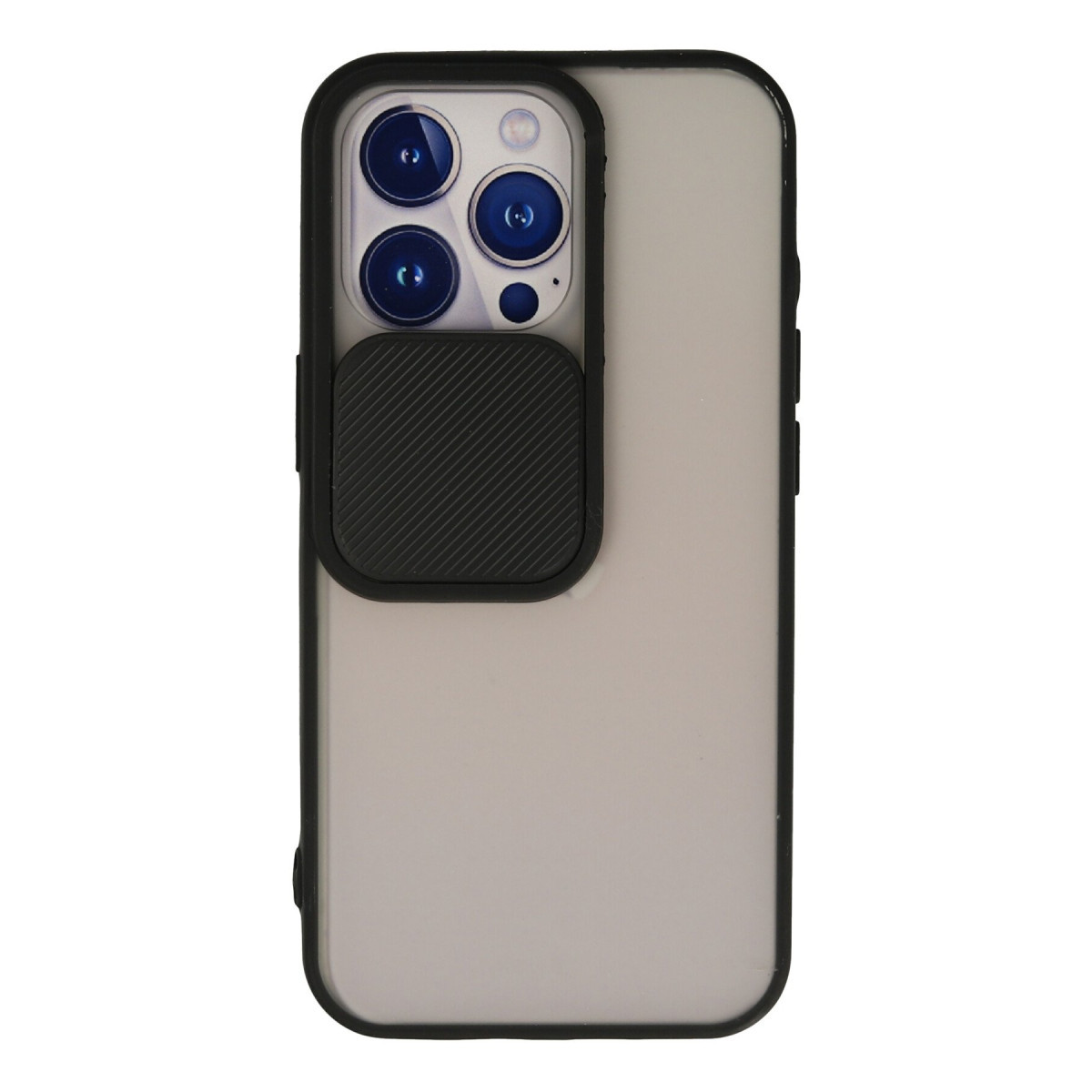 Newface Apple iPhone 13 Pro Kılıf Palm Buzlu Kamera Sürgülü Silikon - Siyah — görsel 7