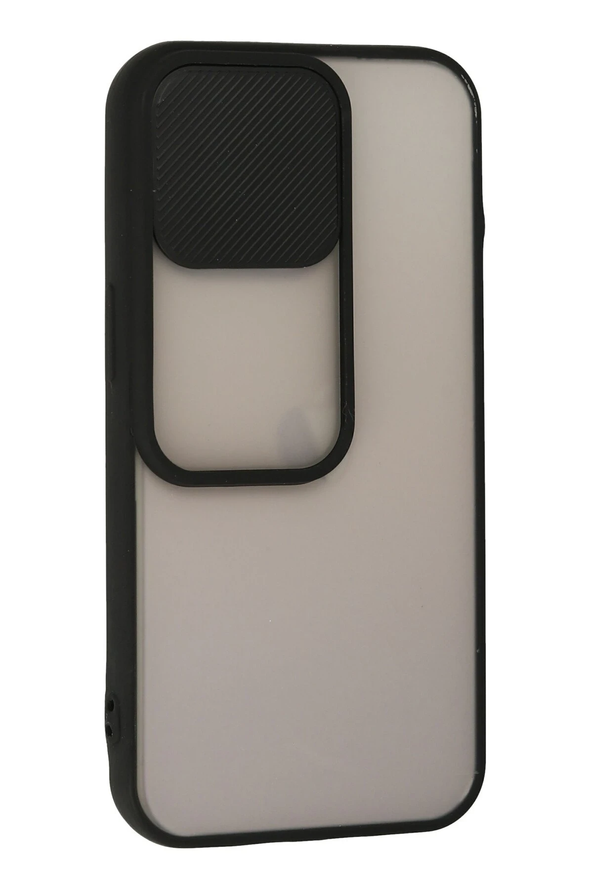 Newface iPhone 13 Pro Kılıf Palm Buzlu Kamera Sürgülü Silikon - Siyah