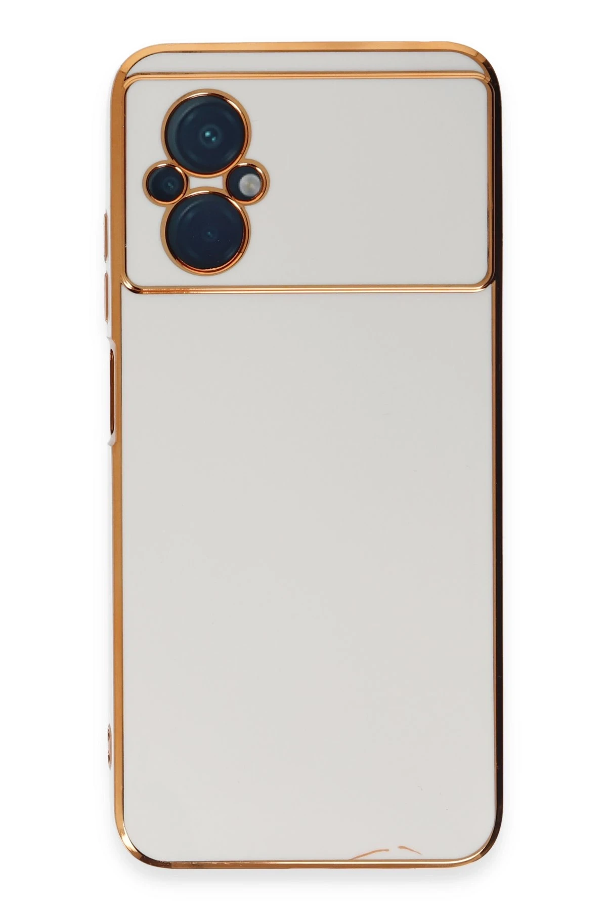 Newface Xiaomi Poco M5 Kılıf Volet Silikon - Beyaz