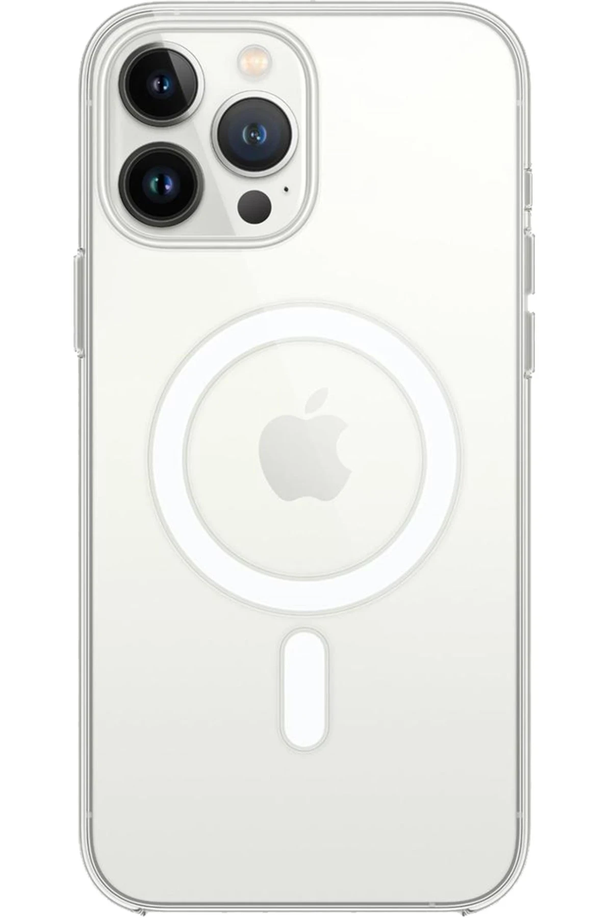 Newface Apple iPhone 14 Pro Kılıf Pc Real Magsafe Kapak - Şeffaf