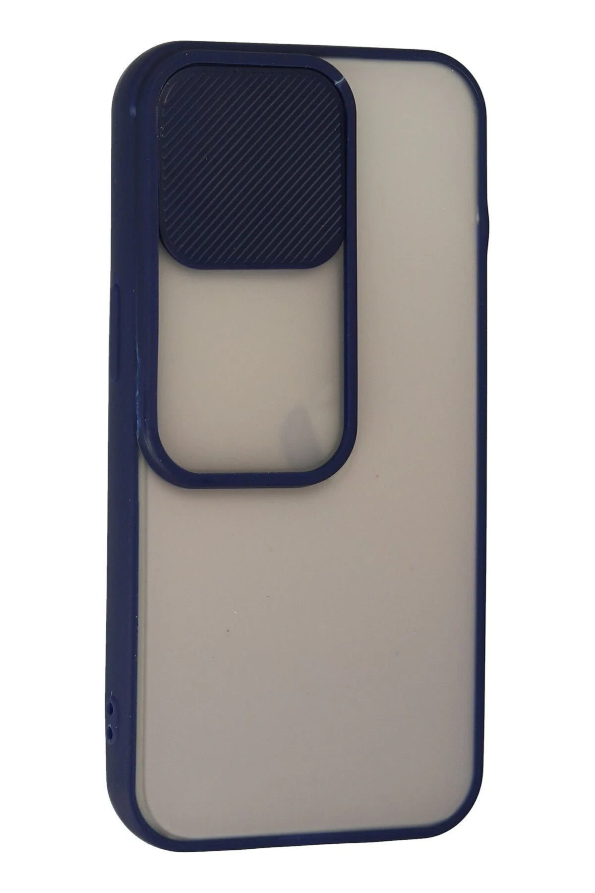 Newface iPhone 13 Pro Kılıf Palm Buzlu Kamera Sürgülü Silikon - Lacivert