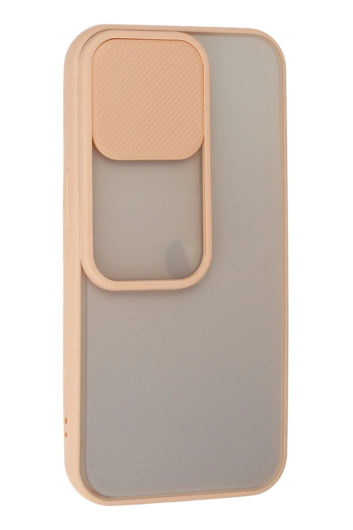 Newface iPhone 13 Pro Kılıf Palm Buzlu Kamera Sürgülü Silikon - Pembe