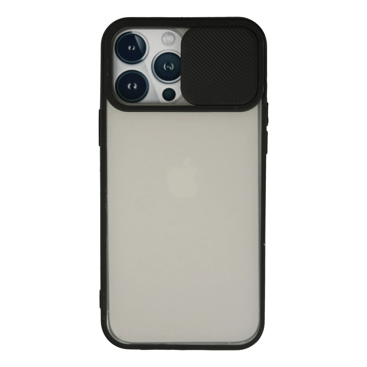 Newface Apple iPhone 13 Pro Max Kılıf Palm Buzlu Kamera Sürgülü Silikon - Siyah — görsel 4