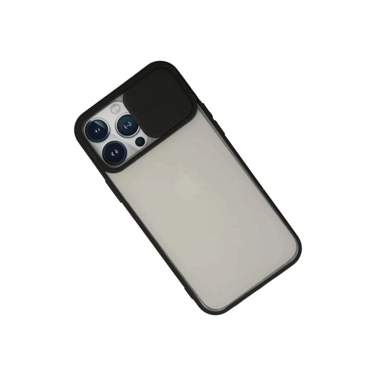 Newface Apple iPhone 13 Pro Max Kılıf Palm Buzlu Kamera Sürgülü Silikon - Siyah — görsel 6