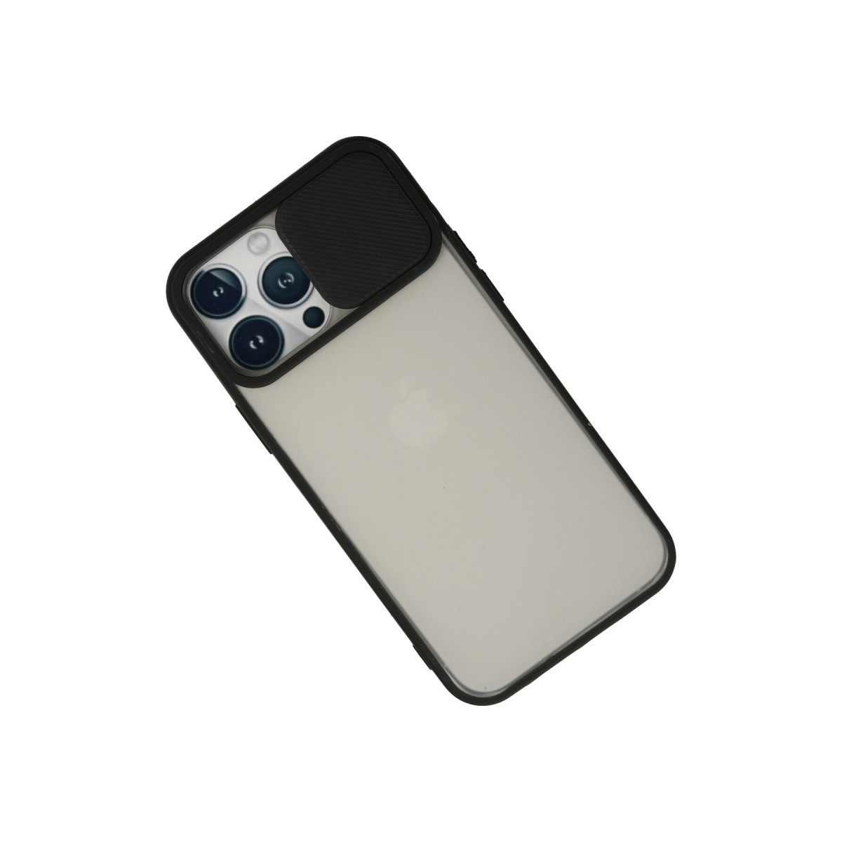 Newface Apple iPhone 13 Pro Max Kılıf Palm Buzlu Kamera Sürgülü Silikon - Siyah — görsel 9