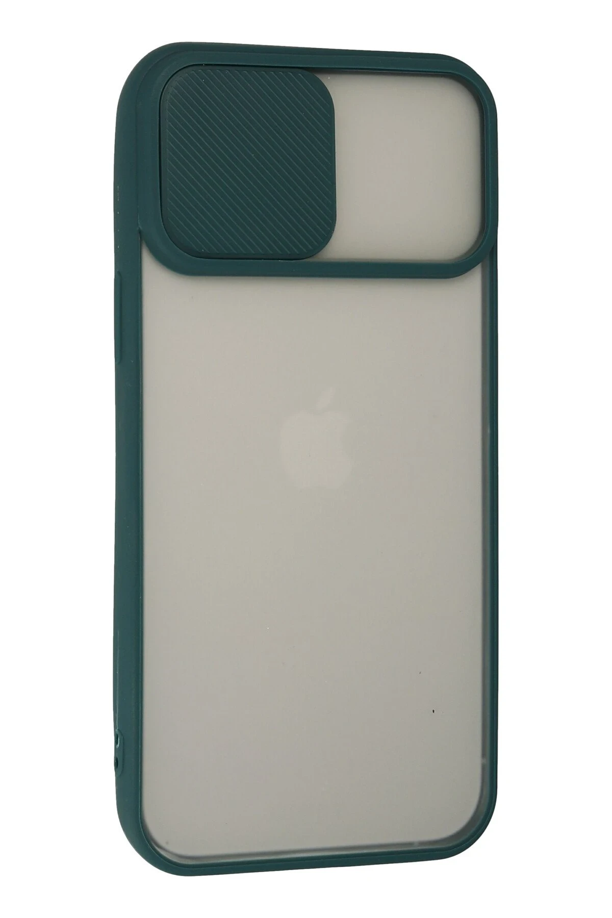 Newface iPhone 13 Pro Max Kılıf Palm Buzlu Kamera Sürgülü Silikon - Yeşil