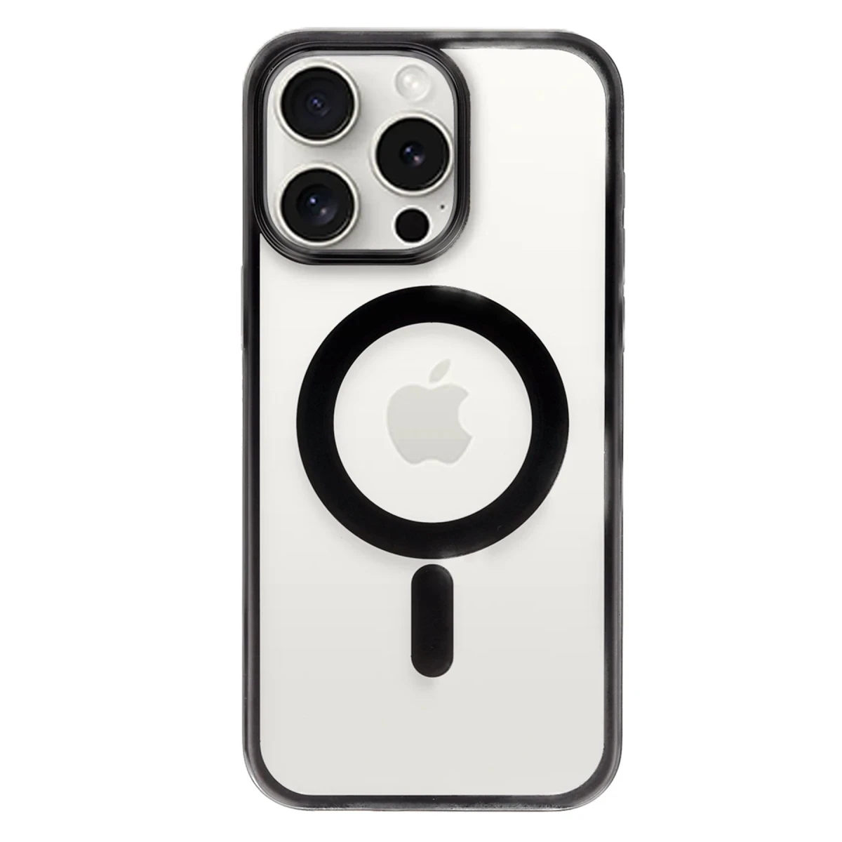 Newface Apple iPhone 15 Pro Kılıf Erozi Magsafe Kapak - Siyah — görsel 6