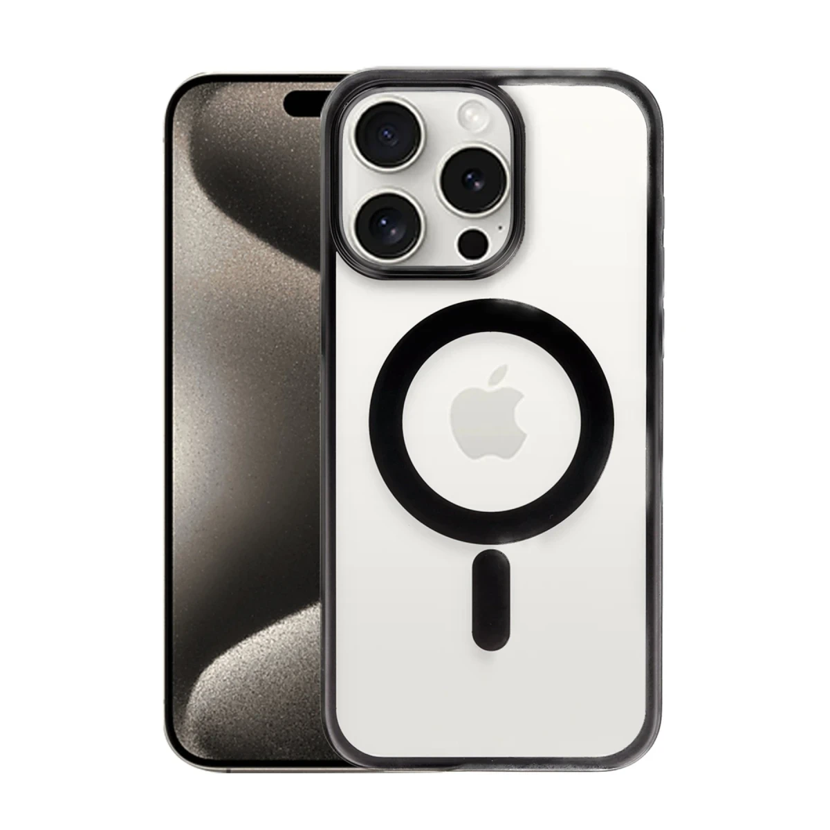 Newface Apple iPhone 15 Pro Max Kılıf Erozi Magsafe Kapak - Siyah — görsel 5