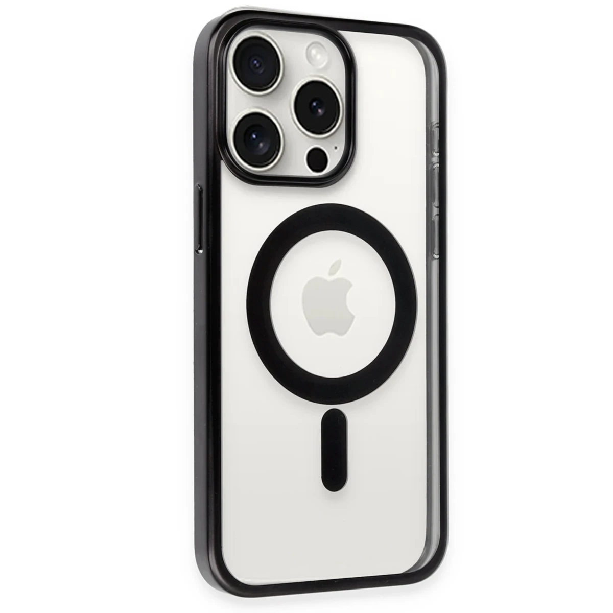 Newface Apple iPhone 15 Pro Max Kılıf Erozi Magsafe Kapak - Siyah — görsel 7