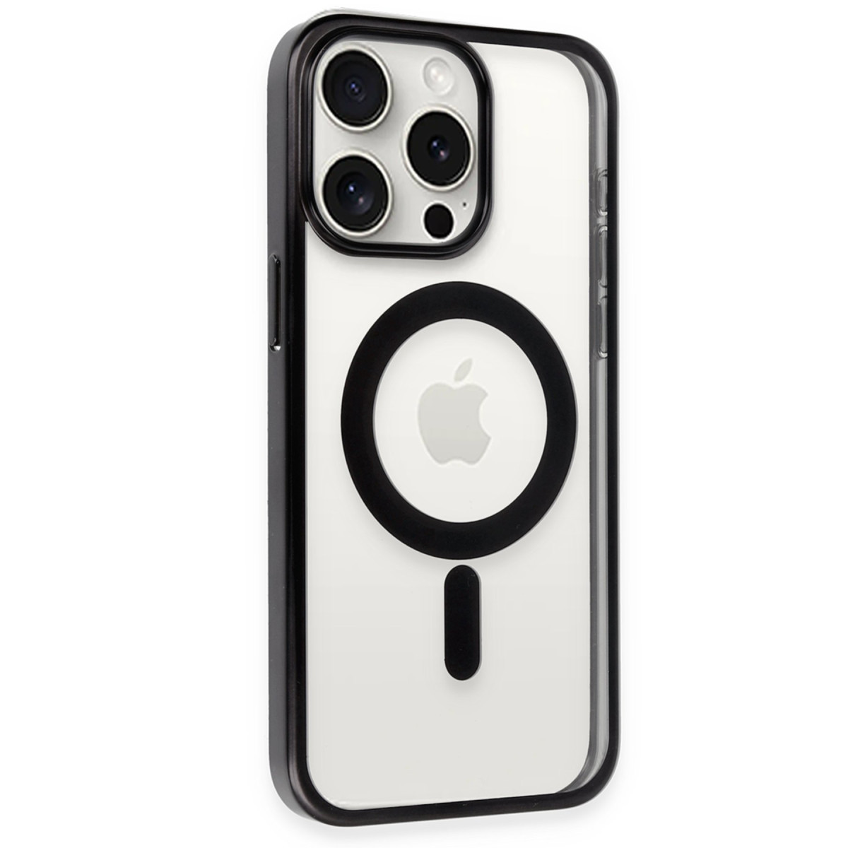 Newface Apple iPhone 15 Pro Max Kılıf Erozi Magsafe Kapak - Siyah — görsel 11
