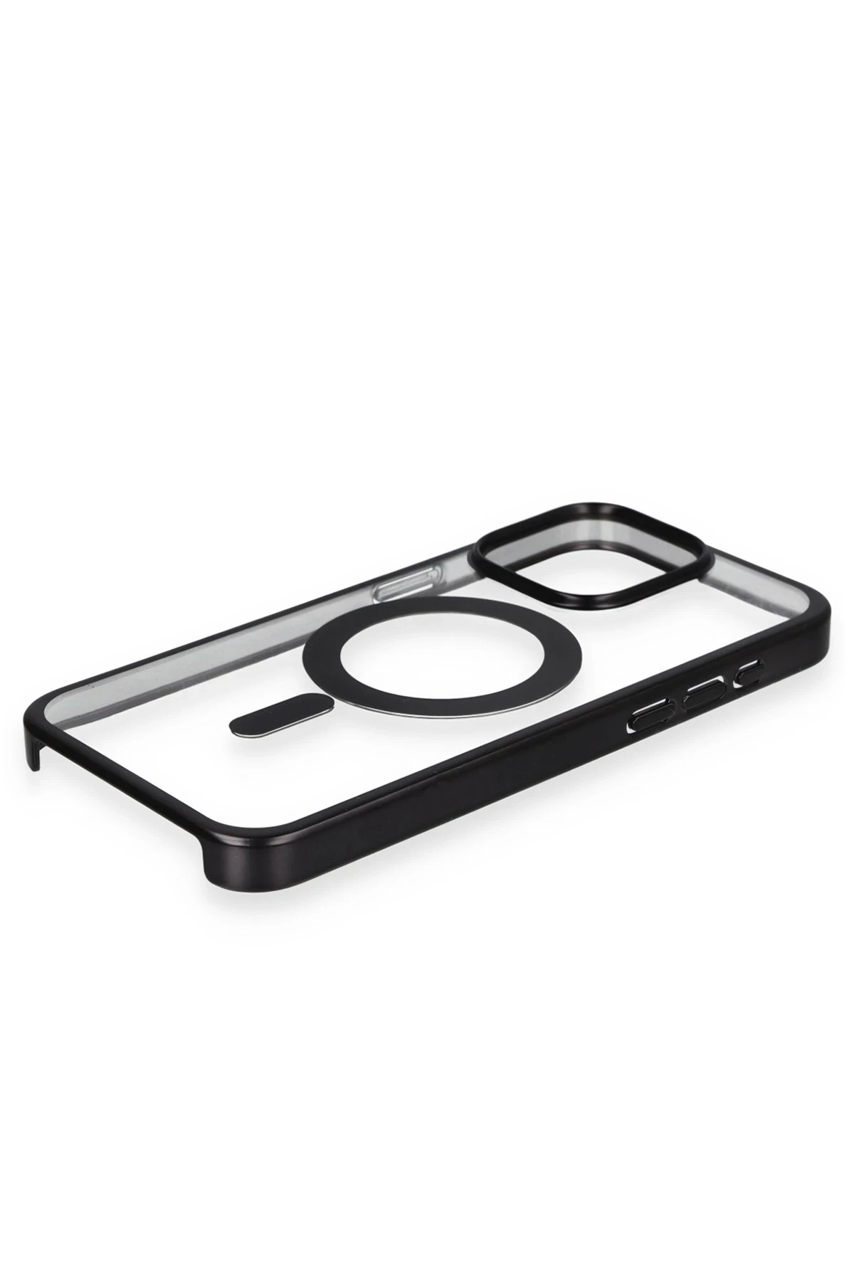 Newface iPhone 15 Pro Max Kılıf Erozi Magsafe Kapak - Siyah