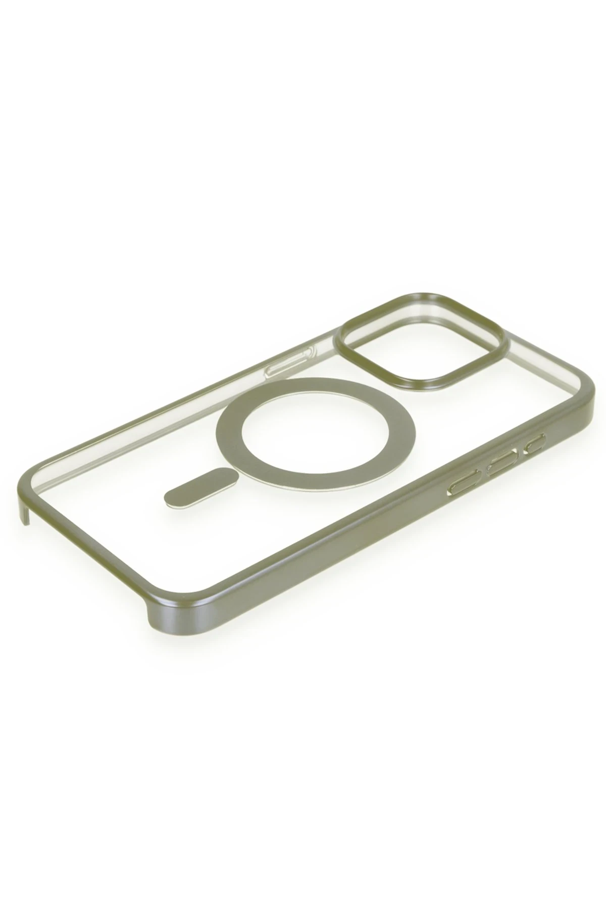 Newface iPhone 15 Pro Max Kılıf Erozi Magsafe Kapak - Gri