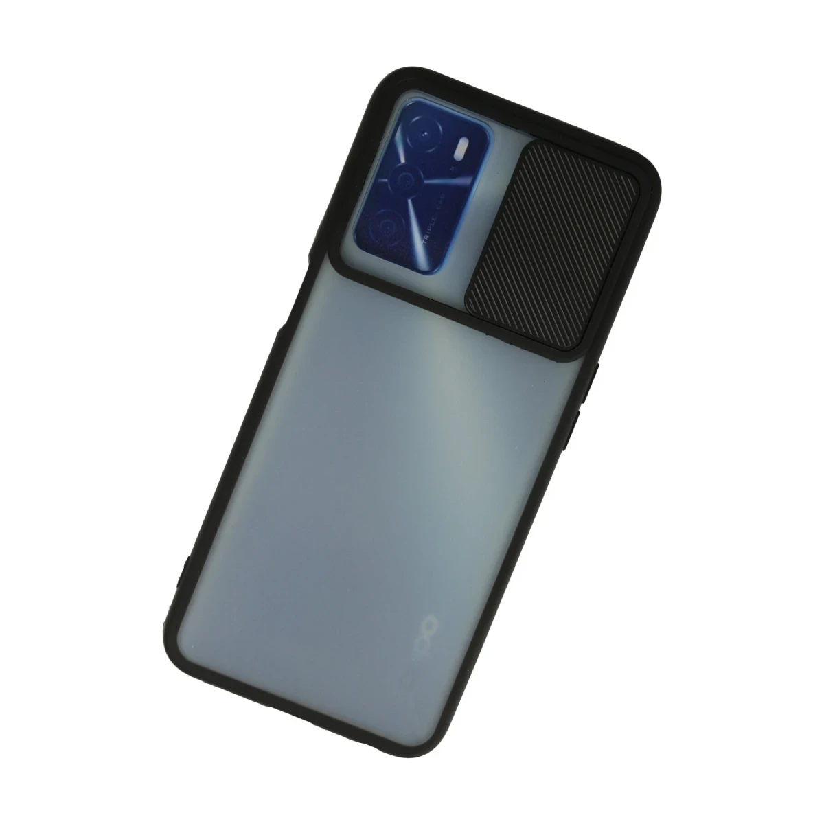 Newface Oppo A16 Kılıf Palm Buzlu Kamera Sürgülü Silikon - Siyah — görsel 5