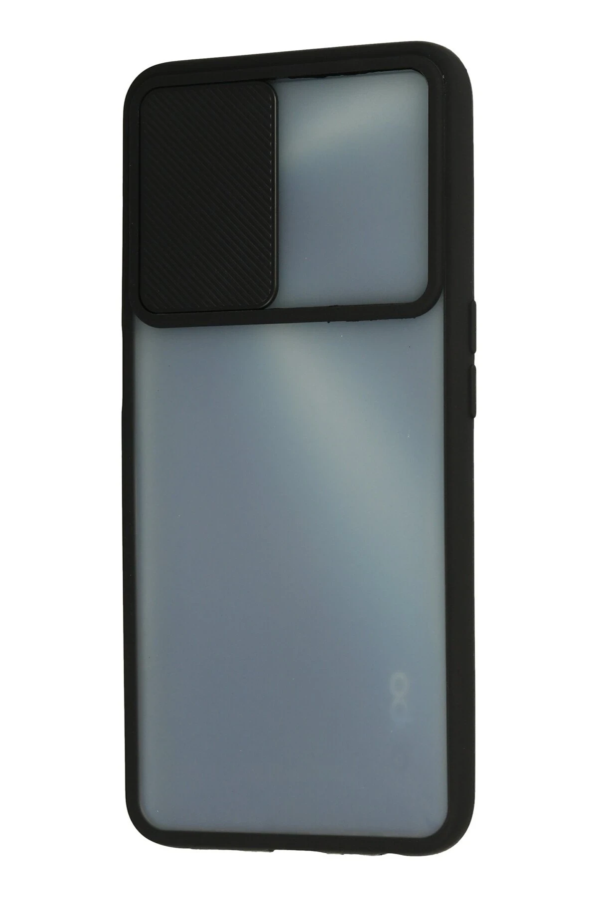 Newface Oppo A16 Kılıf Palm Buzlu Kamera Sürgülü Silikon - Siyah — görsel 3