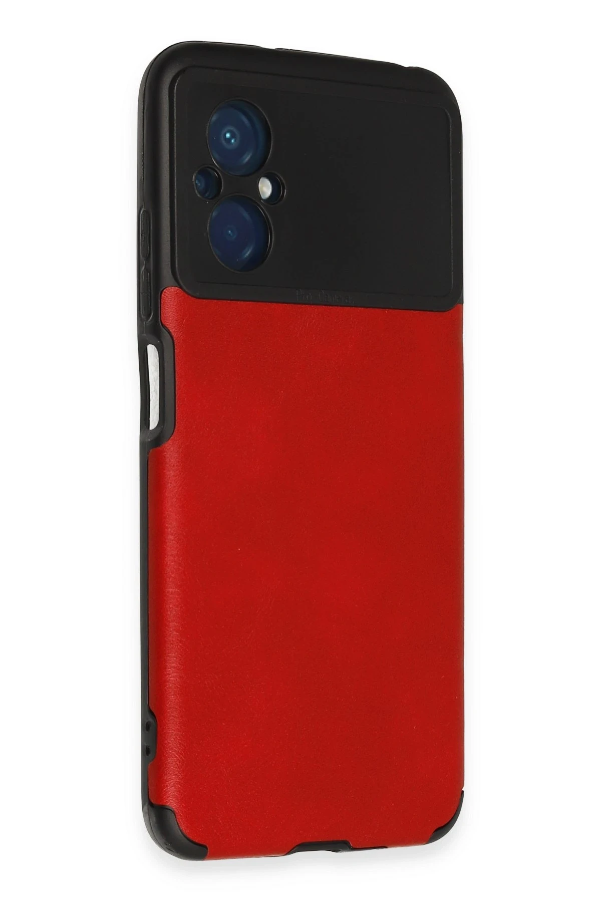 Newface Xiaomi Poco M5 Kılıf Loop Deri Silikon - Kırmızı