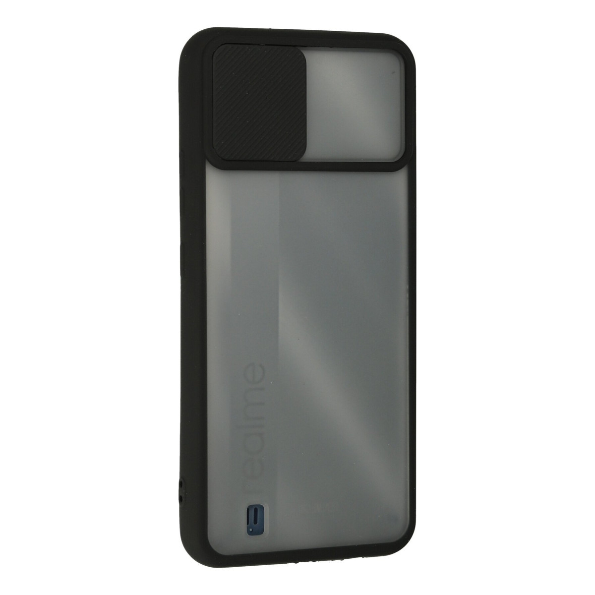 Newface Realme C11 2021 Kılıf Palm Buzlu Kamera Sürgülü Silikon - Siyah — görsel 8