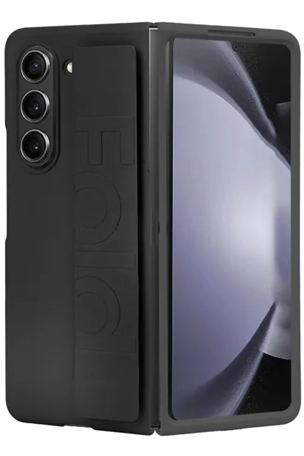 Newface Samsung Galaxy Z Fold 5 Kılıf Data Kapak - Siyah