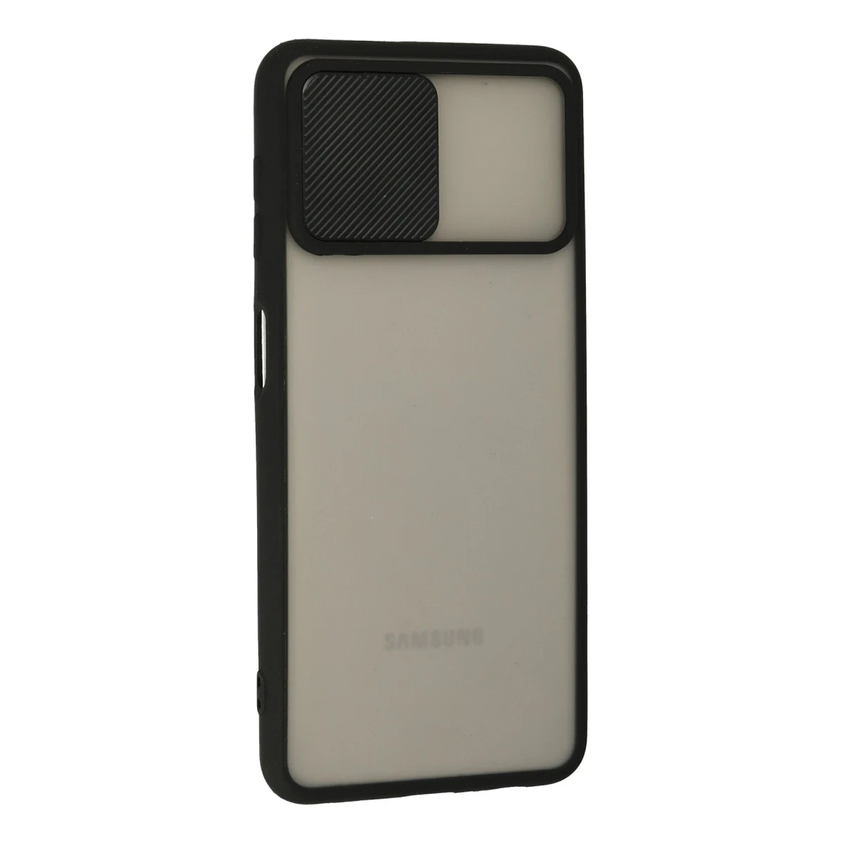 Newface Samsung Galaxy A22 Kılıf Palm Buzlu Kamera Sürgülü Silikon - Siyah — görsel 5