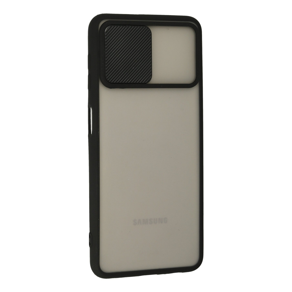 Newface Samsung Galaxy A22 Kılıf Palm Buzlu Kamera Sürgülü Silikon - Siyah — görsel 8