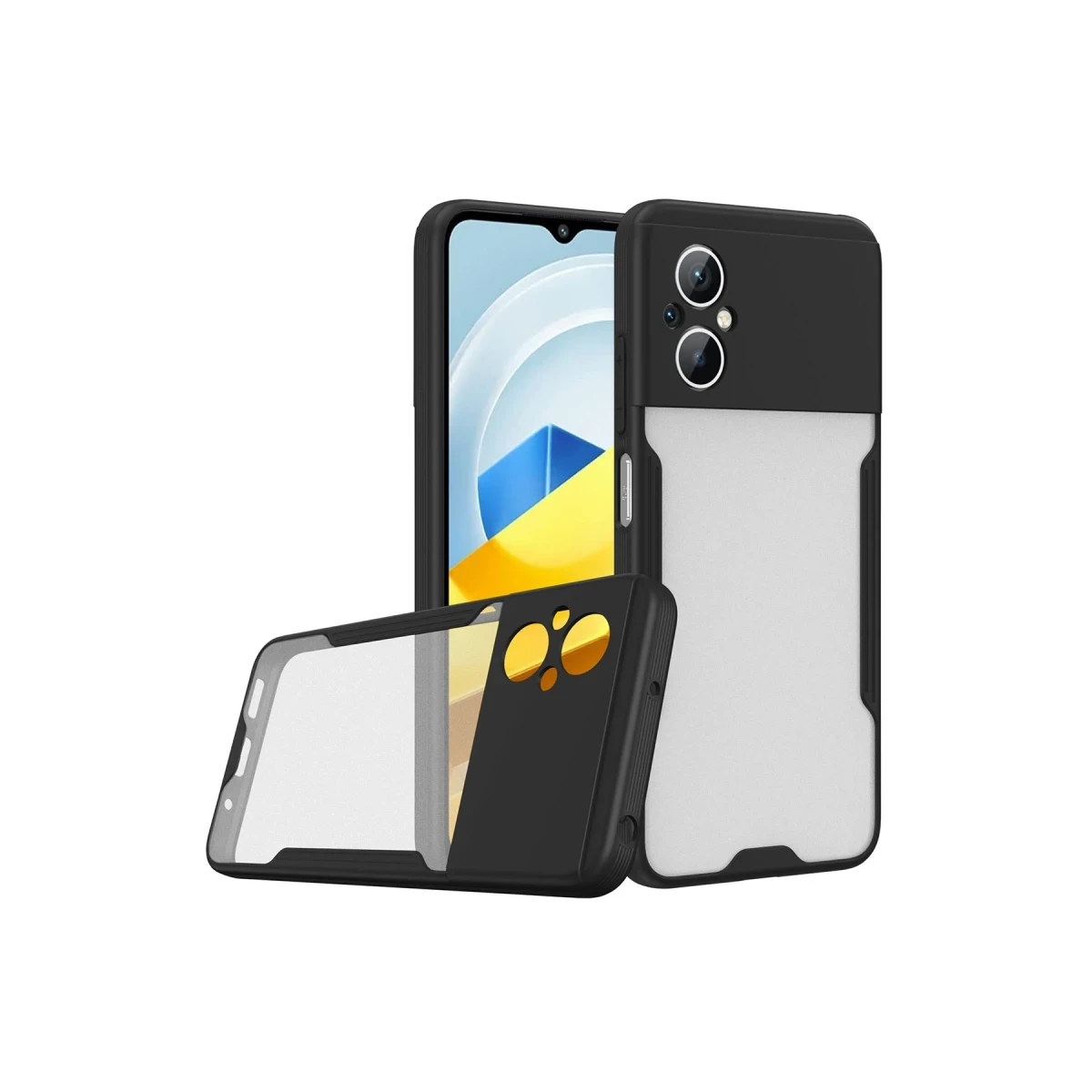 Newface Xiaomi Poco M5 Kılıf Platin Silikon - Siyah — görsel 6