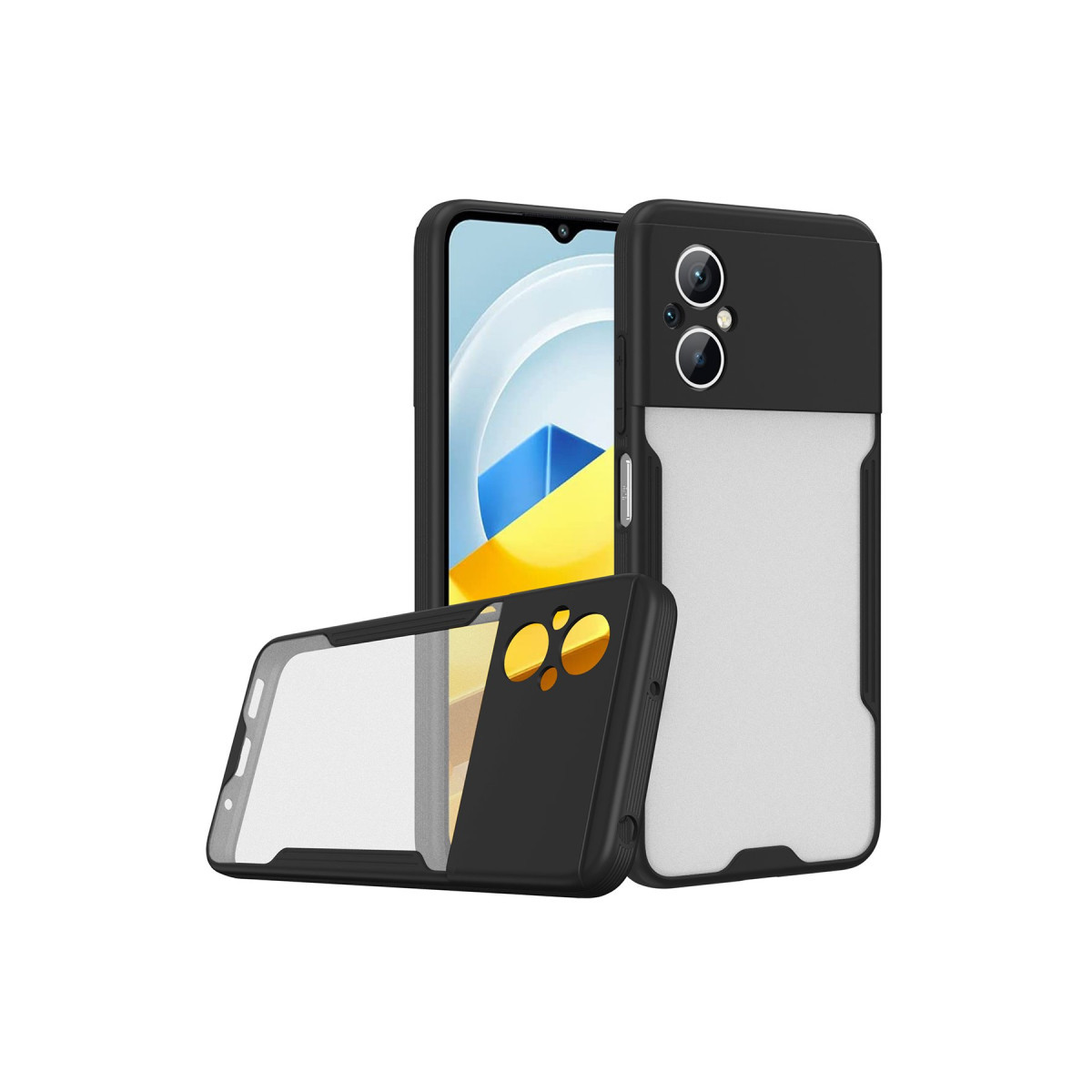 Newface Xiaomi Poco M5 Kılıf Platin Silikon - Siyah — görsel 11