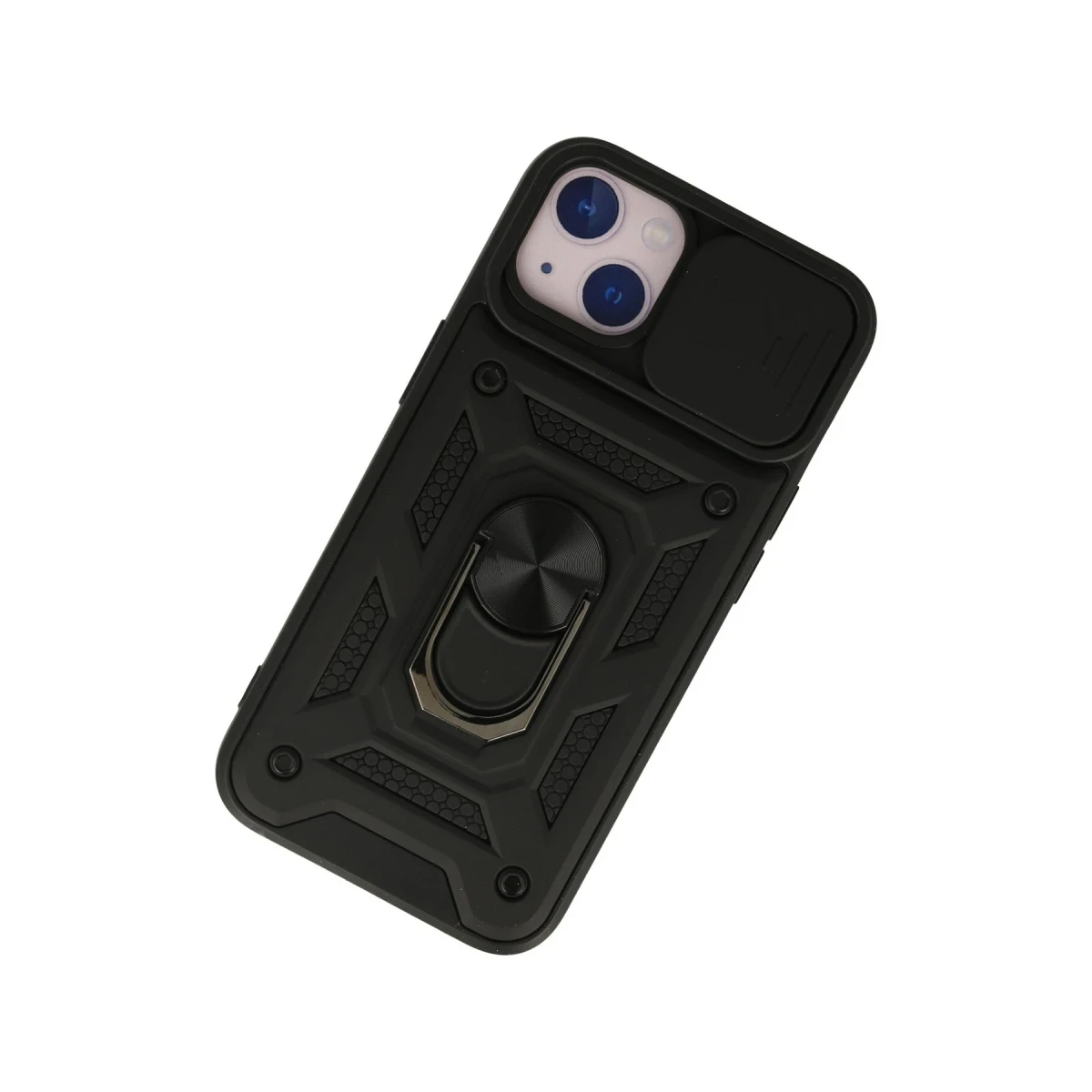 Newface Apple iPhone 13 Kılıf Pars Lens Yüzüklü Silikon - Siyah — görsel 6