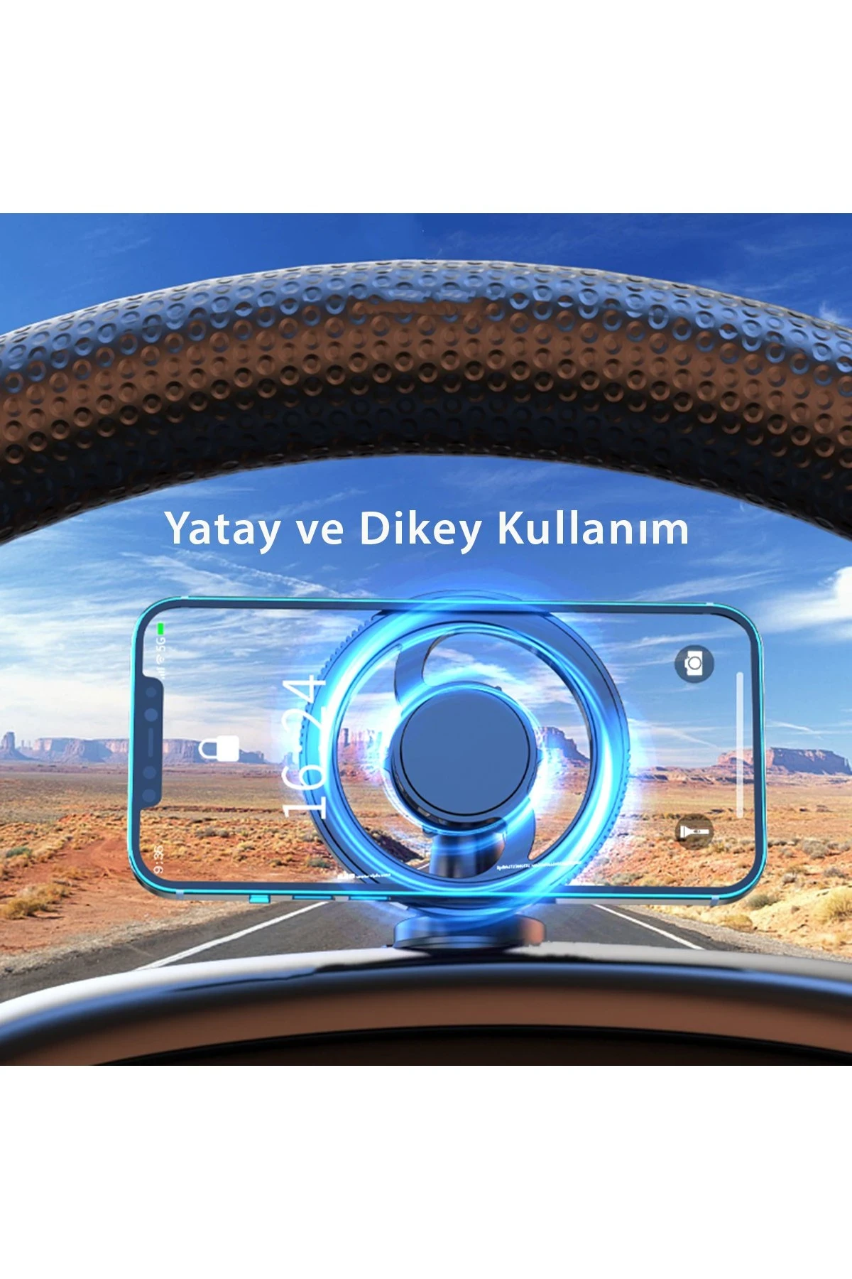 Newface Q38 Ayarlanabilir Yapışkanlı Manyetik Magsafe Araç Tutucu - Siyah — görsel 4