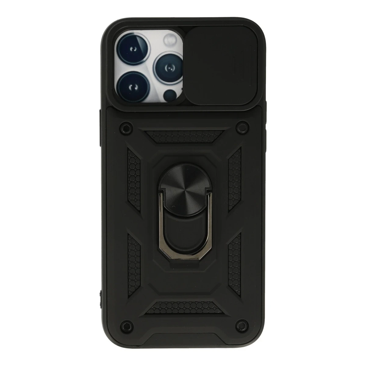 Newface Apple iPhone 13 Pro Max Kılıf Pars Lens Yüzüklü Silikon - Siyah — görsel 4
