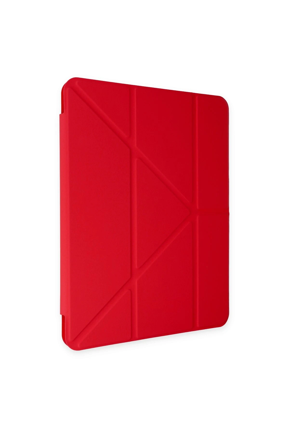Newface iPad 2022 10.9 (10.nesil) Kılıf Kalemlikli Mars Tablet Kılıfı - Kırmızı