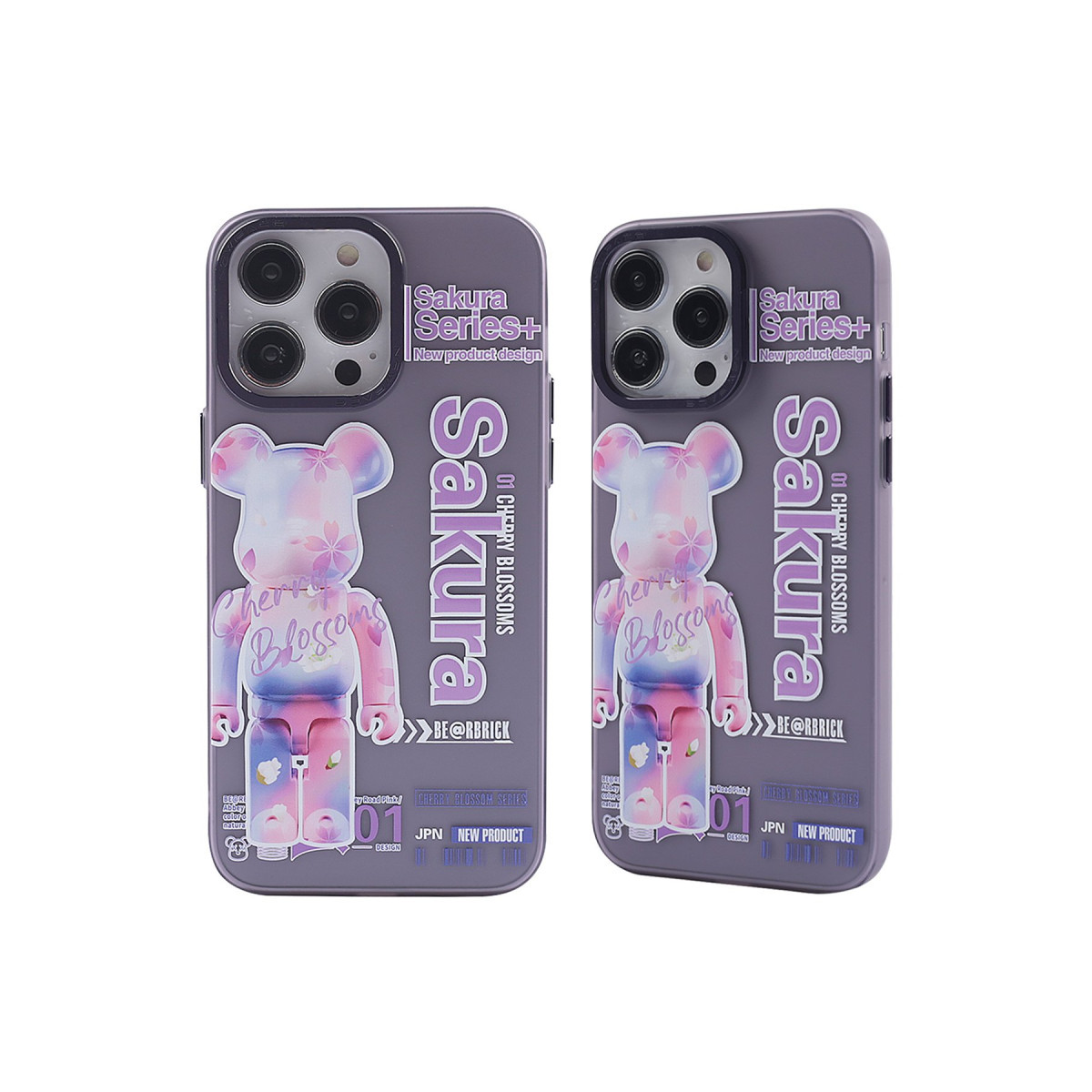 Newface Apple iPhone 13 Pro Kılıf Prada Desenli Kapak - Prada Mor - 1 — görsel 9