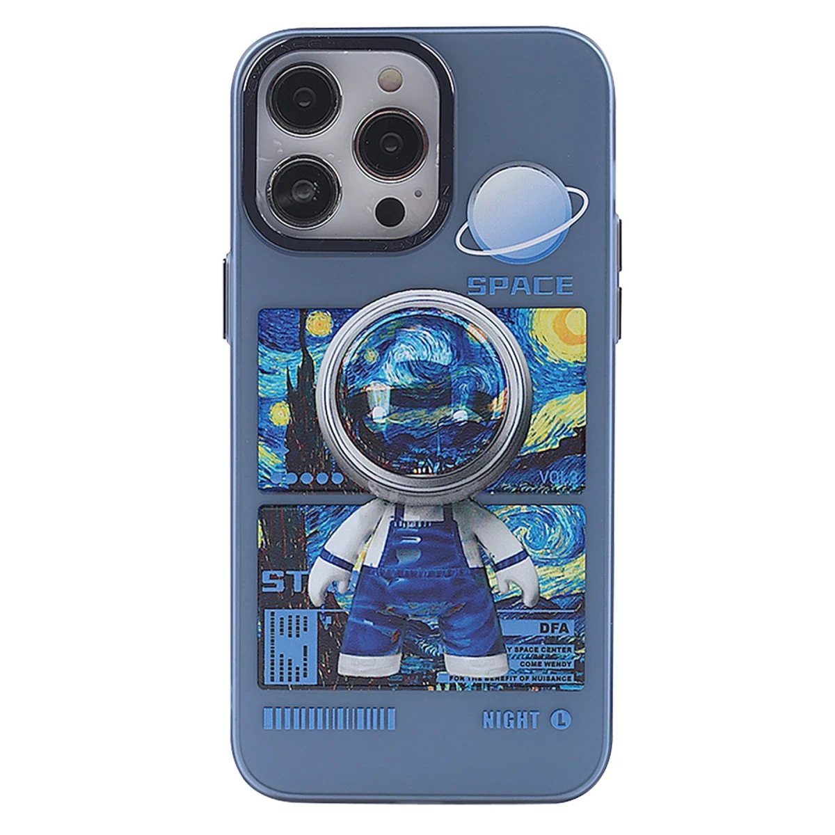 Newface Apple iPhone 13 Pro Max Kılıf Prada Desenli Kapak - Prada Mavi - 1 — görsel 4