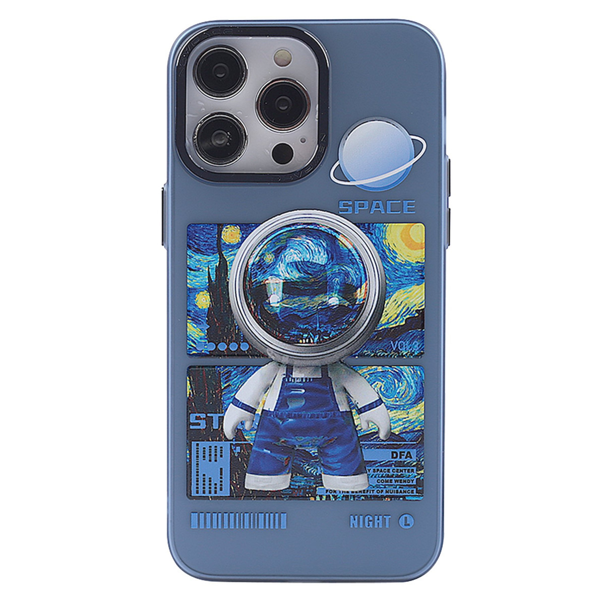 Newface Apple iPhone 13 Pro Max Kılıf Prada Desenli Kapak - Prada Mavi - 1 — görsel 7