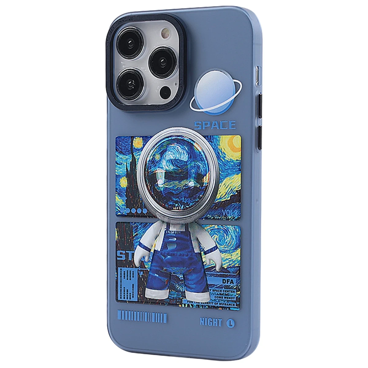 Newface Apple iPhone 13 Pro Max Kılıf Prada Desenli Kapak - Prada Mavi - 1 — görsel 5