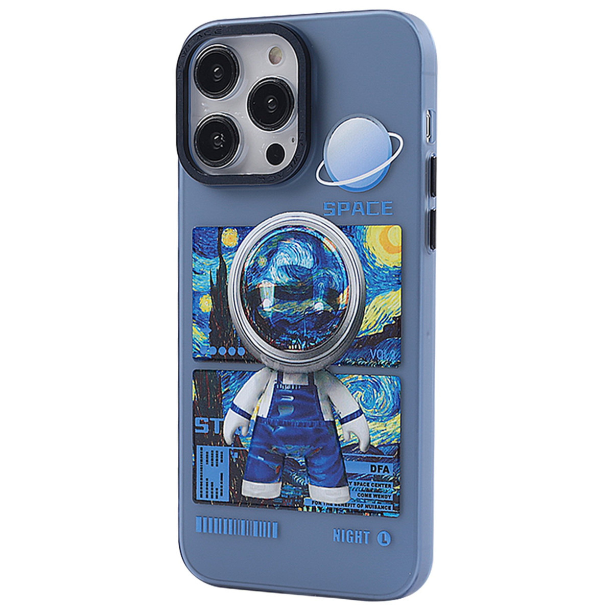 Newface Apple iPhone 13 Pro Max Kılıf Prada Desenli Kapak - Prada Mavi - 1 — görsel 8