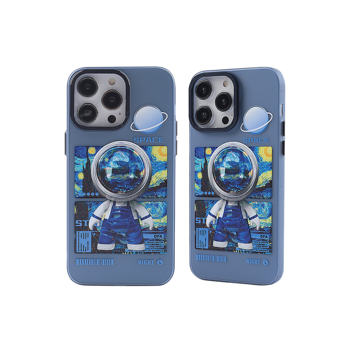 Newface Apple iPhone 13 Pro Max Kılıf Prada Desenli Kapak - Prada Mavi - 1 — görsel 9