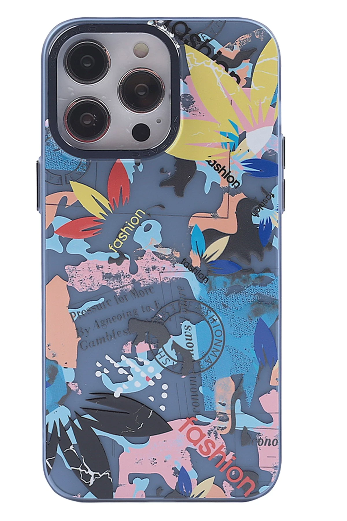 Newface iPhone 13 Pro Max Kılıf Prada Desenli Kapak - Prada Pembe - 1