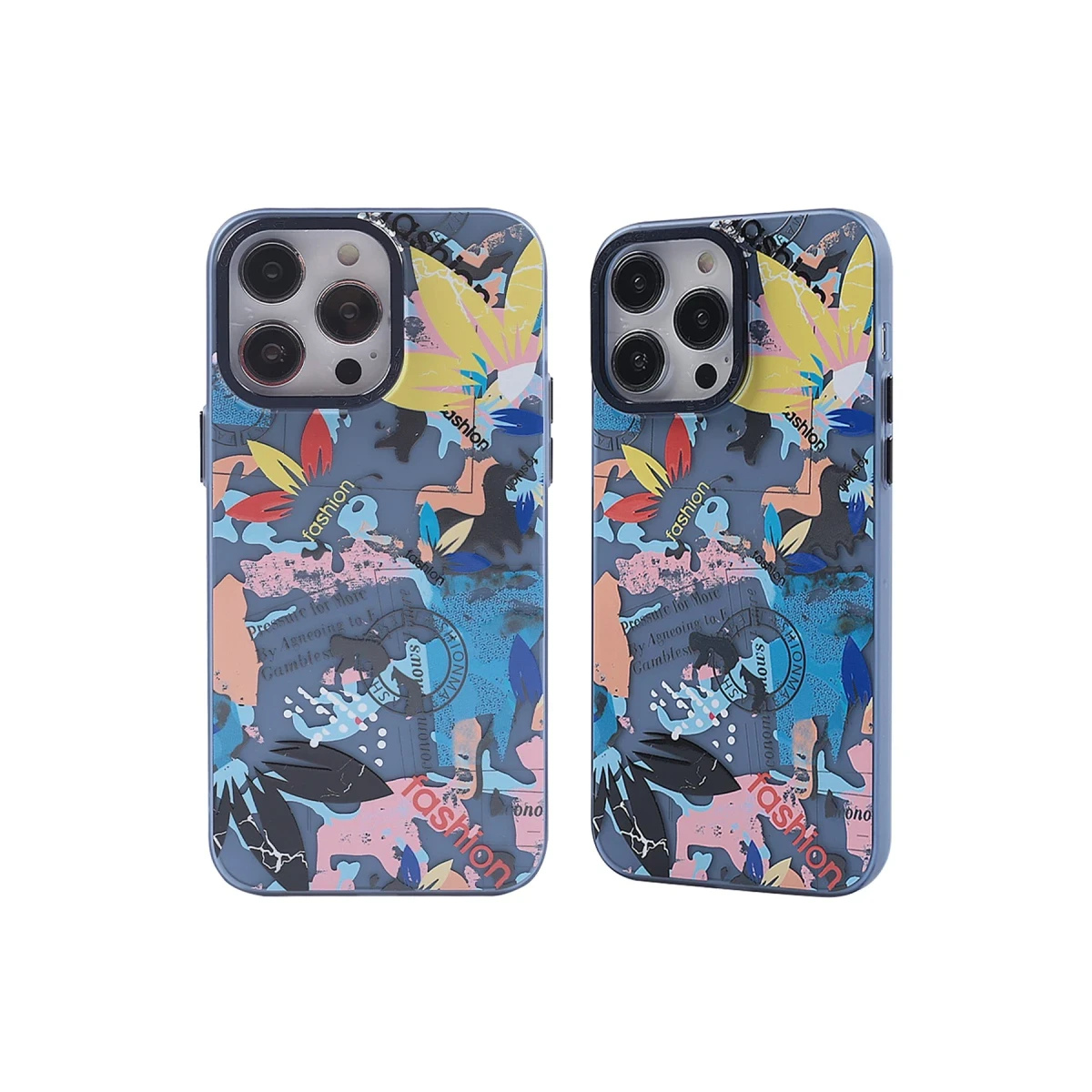 Newface Apple iPhone 13 Pro Max Kılıf Prada Desenli Kapak - Prada Pembe - 1