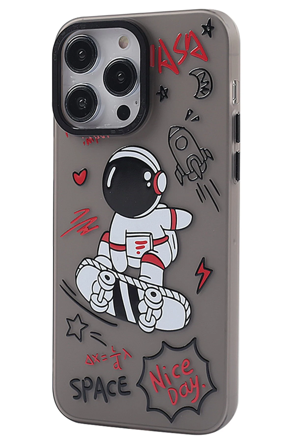 Newface iPhone 14 Pro Max Kılıf Prada Desenli Kapak - Prada Siyah - 1
